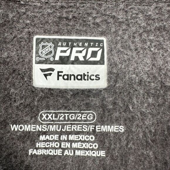 Nashville Predators Hoodie Womens XXL Gray V Neck NHL Fanatics Authentic Pro Top - Picture 6 of 7